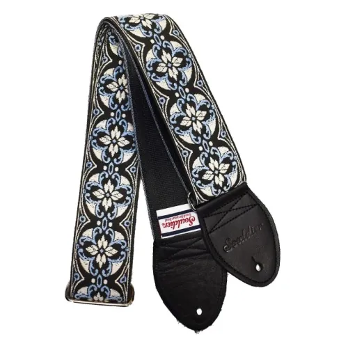 Souldier Lotus - Light Blue/White/Black — ģitāras siksna