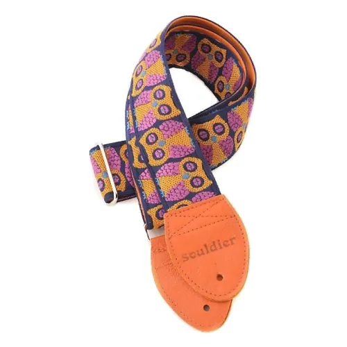 Souldier Owls - Orange — ģitāras siksna Souldier Owls - Orange — ģitāras siksna