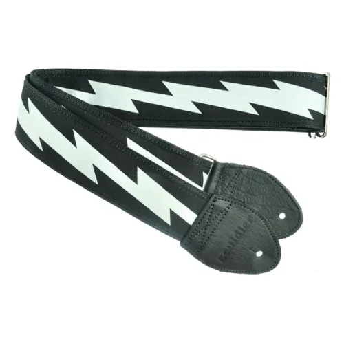 Souldier Lightning Bolt - Silver — ģitāras siksna Souldier Lightning Bolt - Silver — ģitāras siksna