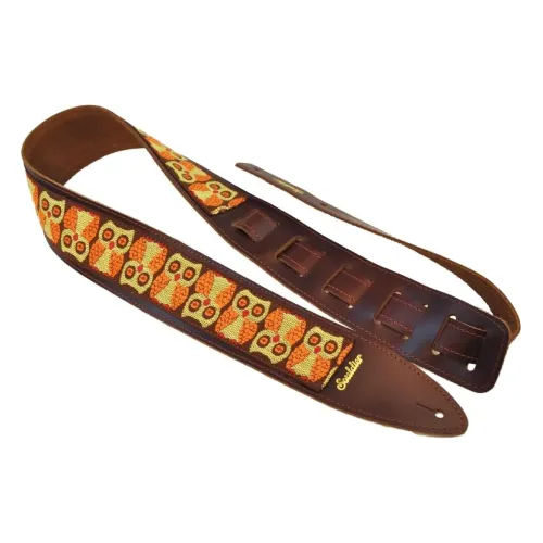 Souldier Torpedo Owls - Brown — ģitāras siksna Souldier Torpedo Owls - Brown — ģitāras siksna