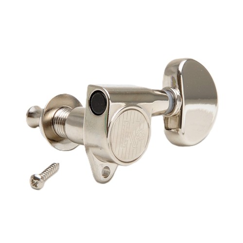 Kluson Modern Roundback Kidney 3+3 Nickel stīgu spriegotāji Kluson Modern Roundback Kidney 3+3 Nickel stīgu spriegotāji