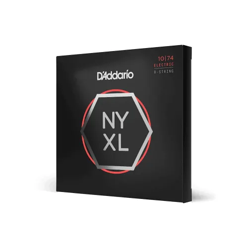 D’Addario NYXL1074 NYXL 10–74 — 8 stīgu elektriskās ģitāras stīgas D’Addario NYXL1074 NYXL 10–74 — 8 stīgu elektriskās ģitāras stīgas