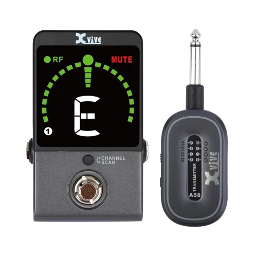 XVive P58 Digital Guitar Pedal Tuner bezvadu sistēma XVive P58 Digital Guitar Pedal Tuner bezvadu sistēma