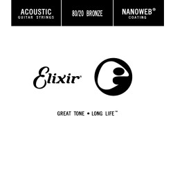 Elixir 15142 Acoustic Nanoweb Single 042 stīga Elixir 15142 Acoustic Nanoweb Single 042 stīga