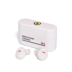 Soho W1 Bluetooth Earbud baltas austiņas ar powerbanku