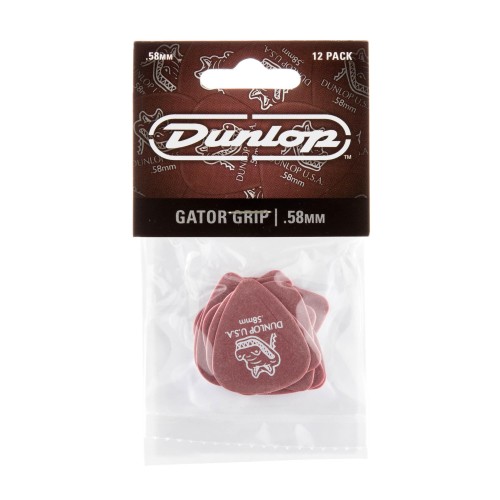 Dunlop Gator Grip picks .58MM (12-BAG) mediatoru paka Dunlop Gator Grip picks .58MM (12-BAG) mediatoru paka
