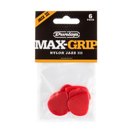 Dunlop 471P3N MAX GRIP JAZZ 3 NYLON (6-PACK) mediatoru paka