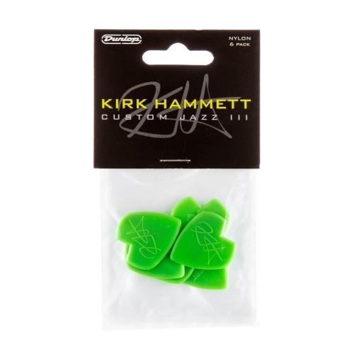 Dunlop 47PKH3N Kirk Hammett jazz lll Guitar Picks (6-PACK) mediatoru paka Dunlop 47PKH3N Kirk Hammett jazz lll Guitar Picks (6-PACK) mediatoru paka