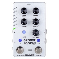 Mooer Groove Loop X2 - Stereo Looper / Drum Machine pedālis Mooer Groove Loop X2 - Stereo Looper / Drum Machine pedālis