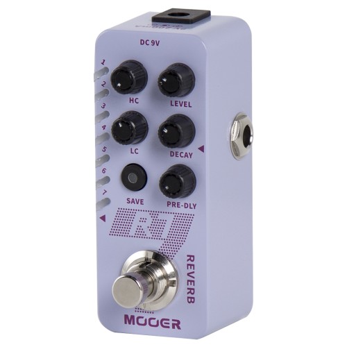 Mooer R7 Reverb - Digital Reverb pedālis Mooer R7 Reverb - Digital Reverb pedālis