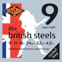 Rotosound BS9 stainless steel 9-42 stīgas Rotosound BS9 stainless steel 9-42 stīgas