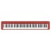 Casio CDP-S160 Kompaktas sarkanas digitālās klavieres (komplektā ar statīvu un pedāļu bloku)