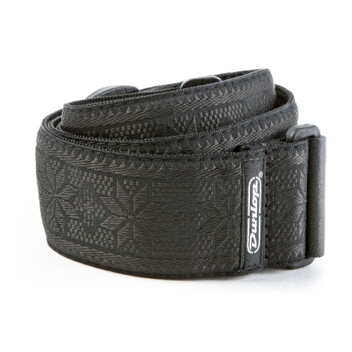 Dunlop D6702BK fillmore black ģitāras siksna Dunlop D6702BK fillmore black ģitāras siksna
