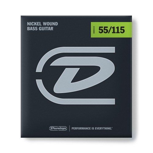 Dunlop DBN55115 nickel wound bass strings SET/4 stīgas Dunlop DBN55115 nickel wound bass strings SET/4 stīgas