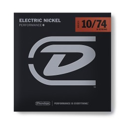 Dunlop DEN1074 NICKEL WOUND LIGHT SET/8 (10-74) stīgas