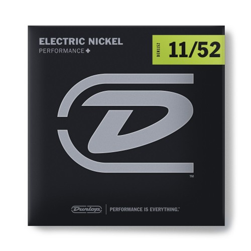 Dunlop DEN1152 PERFORMANCE + NICKEL WOUND 11-52 (6/SET) stīgas Dunlop DEN1152 PERFORMANCE + NICKEL WOUND 11-52 (6/SET) stīgas