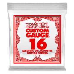 Ernie Ball 1016 .016 Plain Steel Electric or Acoustic stīga