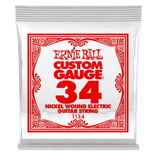 Ernie Ball 1134 .034 Nickel Wound single stīga Ernie Ball 1134 .034 Nickel Wound single stīga