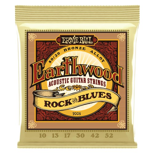 Ernie Ball 2008 Earthwood 80/20 Bronze 10-52 stīgas Ernie Ball 2008 Earthwood 80/20 Bronze 10-52 stīgas