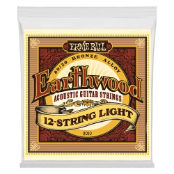 Ernie Ball 2010 Earthwood 12-String 80/20 9-46 akustiskās ģitāras stīgas Ernie Ball 2010 Earthwood 12-String 80/20 9-46 akustiskās ģitāras stīgas