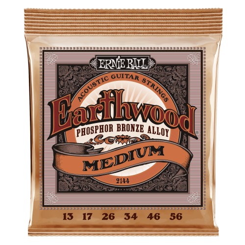 Ernie Ball 2144 Earthwood Medium Phosphor Bronze 13-56 stīgas Ernie Ball 2144 Earthwood Medium Phosphor Bronze 13-56 stīgas