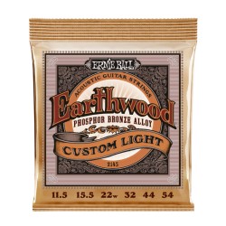 Ernie Ball 2145 Earthwood Custom Light Phosphore Bronze 11.5 - 54 stīgas