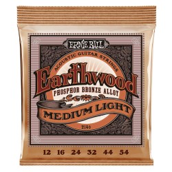 Ernie Ball 2146 Earthwood Medium Light Phosphor Bronze 12-54 stīgas