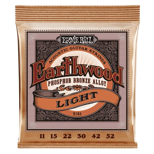 Ernie Ball 2148 Earthwood Light Phosphor Bronze 11-52 stīgas Ernie Ball 2148 Earthwood Light Phosphor Bronze 11-52 stīgas