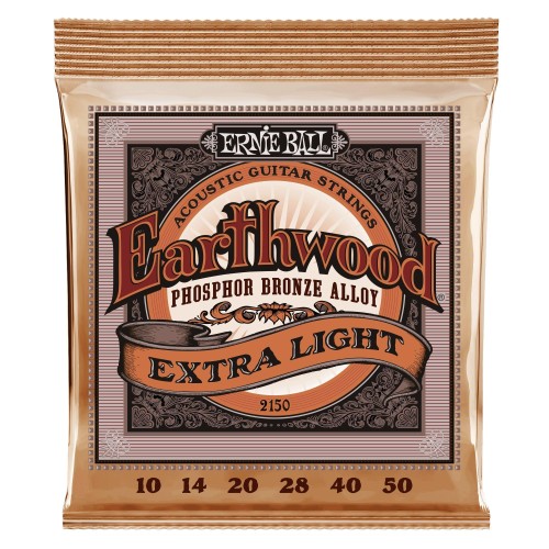 Ernie Ball 2150 Earthwood Extra Light Phosphor Bronze 10-50 Ernie Ball 2150 Earthwood Extra Light Phosphor Bronze 10-50