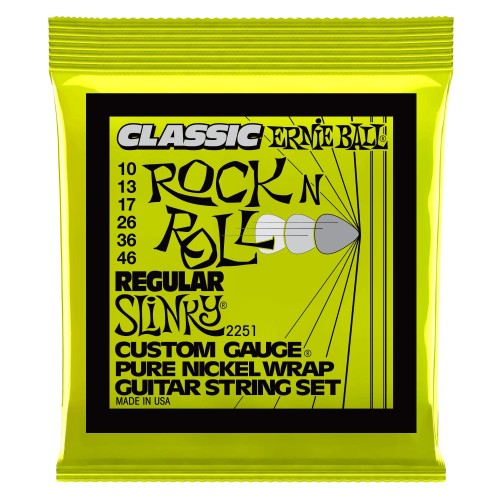 Ernie Ball 2251 Regular Slinky Rock n Roll 10-46 stīgas Ernie Ball 2251 Regular Slinky Rock n Roll 10-46 stīgas