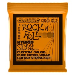 Ernie Ball 2252 Hybrid Slinky Rock n Roll 9-46 stīgas