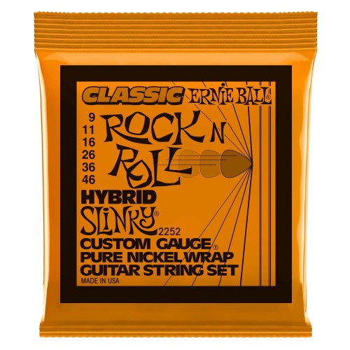 Ernie Ball 2252 Hybrid Slinky Rock n Roll 9-46 stīgas Ernie Ball 2252 Hybrid Slinky Rock n Roll 9-46 stīgas