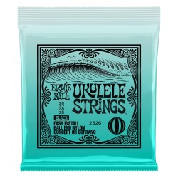 Ernie Ball 2326 Concert Soprano Nylon Ball End, black ukuleles stīgas