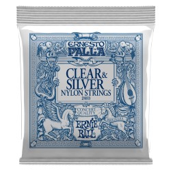 Ernie Ball 2403 Ernesto Palla Clear & Silver Nylon stīgas