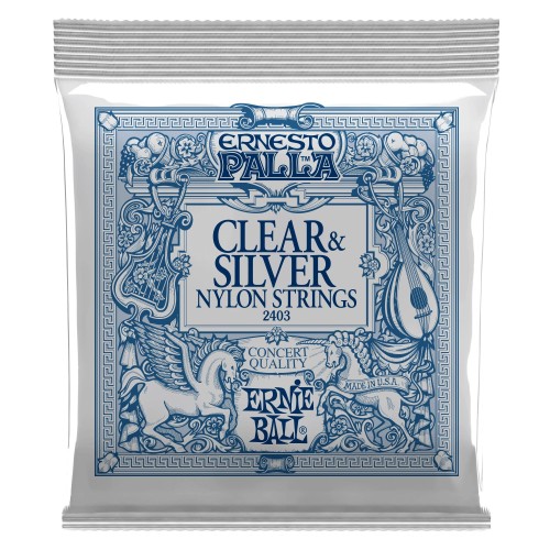 Ernie Ball 2403 Ernesto Palla Clear & Silver Nylon stīgas Ernie Ball 2403 Ernesto Palla Clear & Silver Nylon stīgas