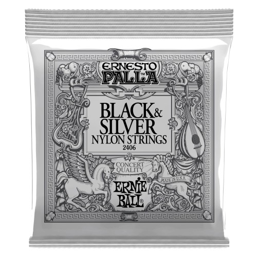 Ernie Ball 2406 Ernesto Palla Black & Silver Nylon stīgas Ernie Ball 2406 Ernesto Palla Black & Silver Nylon stīgas