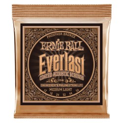 Ernie Ball 2546 Everlast Medium Light Coated Phosphor Bronze 12-54 stīgas Ernie Ball 2546 Everlast Medium Light Coated Phosphor Bronze 12-54 stīgas