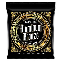 Ernie Ball 2570 Extra Light Aluminum Bronze 10-50 stīgas Ernie Ball 2570 Extra Light Aluminum Bronze 10-50 stīgas