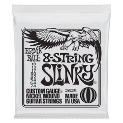 Ernie Ball 2625 Slinky 8-String 10-74 stīgas Ernie Ball 2625 Slinky 8-String 10-74 stīgas