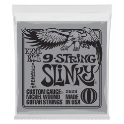 Ernie Ball 2628 Slinky 9-String nickel wound strings 9-105 stīgas Ernie Ball 2628 Slinky 9-String nickel wound strings 9-105 stīgas