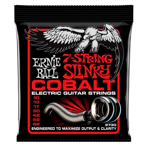 Ernie Ball 2730 Skinny Top Heavy Bottom Slinky Cobalt 7-String 10-62 stīgas Ernie Ball 2730 Skinny Top Heavy Bottom Slinky Cobalt 7-String 10-62 stīgas