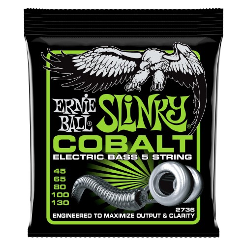 Ernie Ball 2736 Bass 5 Slinky Cobalt Bass Strings 45-130 stīgas Ernie Ball 2736 Bass 5 Slinky Cobalt Bass Strings 45-130 stīgas