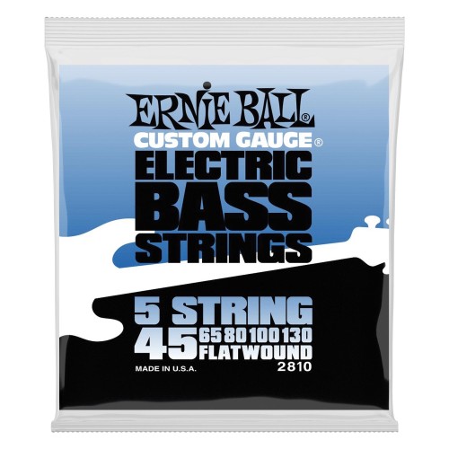Ernie Ball 2810 Flatwound 5-string 45-130 stīgas