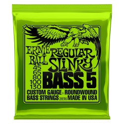 Ernie Ball 2836 Regular Slinky 5-String Bass 45-130 stīgas Ernie Ball 2836 Regular Slinky 5-String Bass 45-130 stīgas