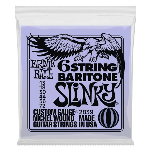 Ernie Ball 2839 Slinky Baritone 13-72 stīgas Ernie Ball 2839 Slinky Baritone 13-72 stīgas