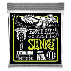 Ernie Ball 3121 Regular Slinky Coated Titanium RPS 10-46 stīgas Ernie Ball 3121 Regular Slinky Coated Titanium RPS 10-46 stīgas