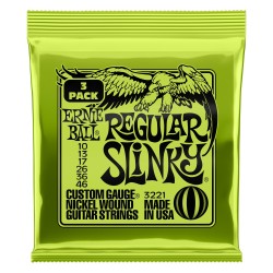 Ernie Ball 2221 Regular Slinky 3 Pack 10-46  stīgas