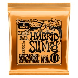 Ernie Ball 3222 Hybrid Slinky 3 Pack 9-46 Gauge stīgas Ernie Ball 3222 Hybrid Slinky 3 Pack 9-46 Gauge stīgas
