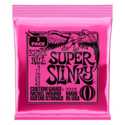 Ernie Ball 3223 Super Slinky 3 Pack 9-42 stīgas Ernie Ball 3223 Super Slinky 3 Pack 9-42 stīgas
