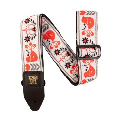 Ernie Ball 4689 Red Bird Winter Jacquard ģitāras siksna Ernie Ball 4689 Red Bird Winter Jacquard ģitāras siksna